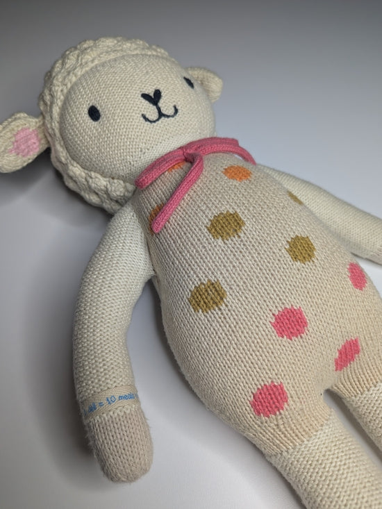 Cuddle + Kind Lucy the Lamb Knit Doll 20" in cream, photo 3 of 5