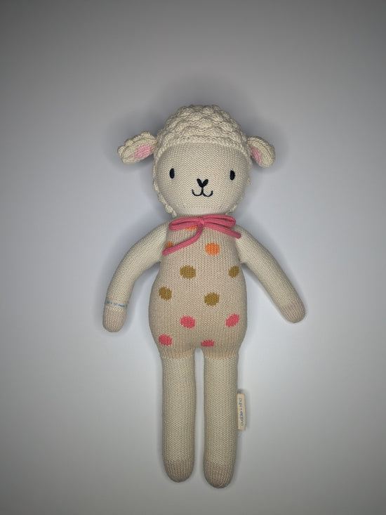 Cuddle + Kind Lucy the Lamb Knit Doll 20" in cream, photo 1 of 5