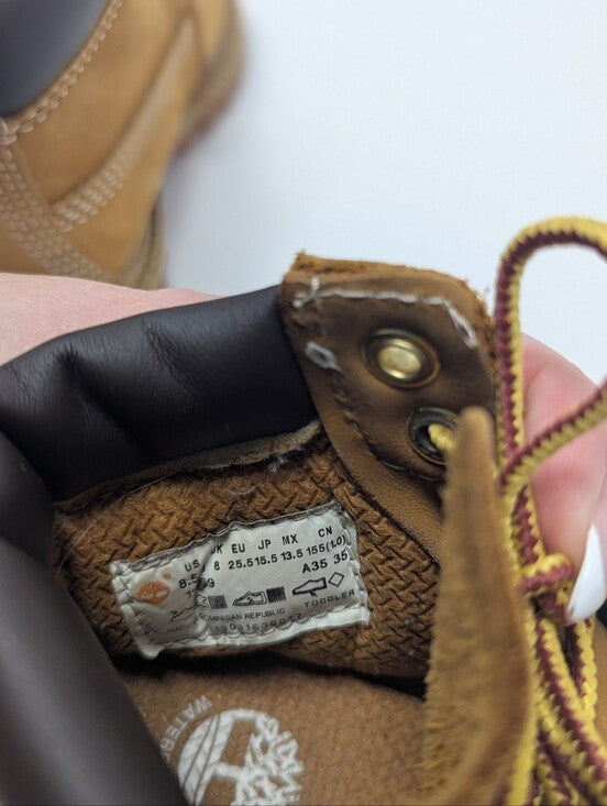 Timberland Lace-Up Suede Boots in wheat, shoe size 8.5, photo 8 of 8