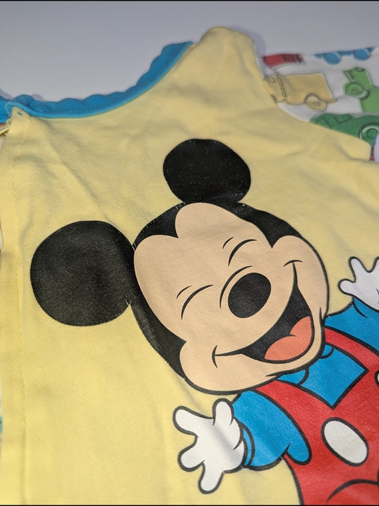 Disney Baby Mickey Mouse Footed One-Piece in yellow & multicolour, size Newborn, photo 5 of 5