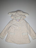 Piper & Posie Hooded Pea Coat with Ears in cream, size 24 Months, photo 1 of 5