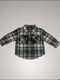 George Plaid Button-Up Jacket in green & cream plaid, size 18-24 Months, photo 1 of 4