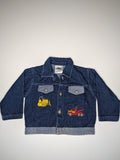 Denim Jacket with Truck Patches in navy, size 3T, photo 1 of 4